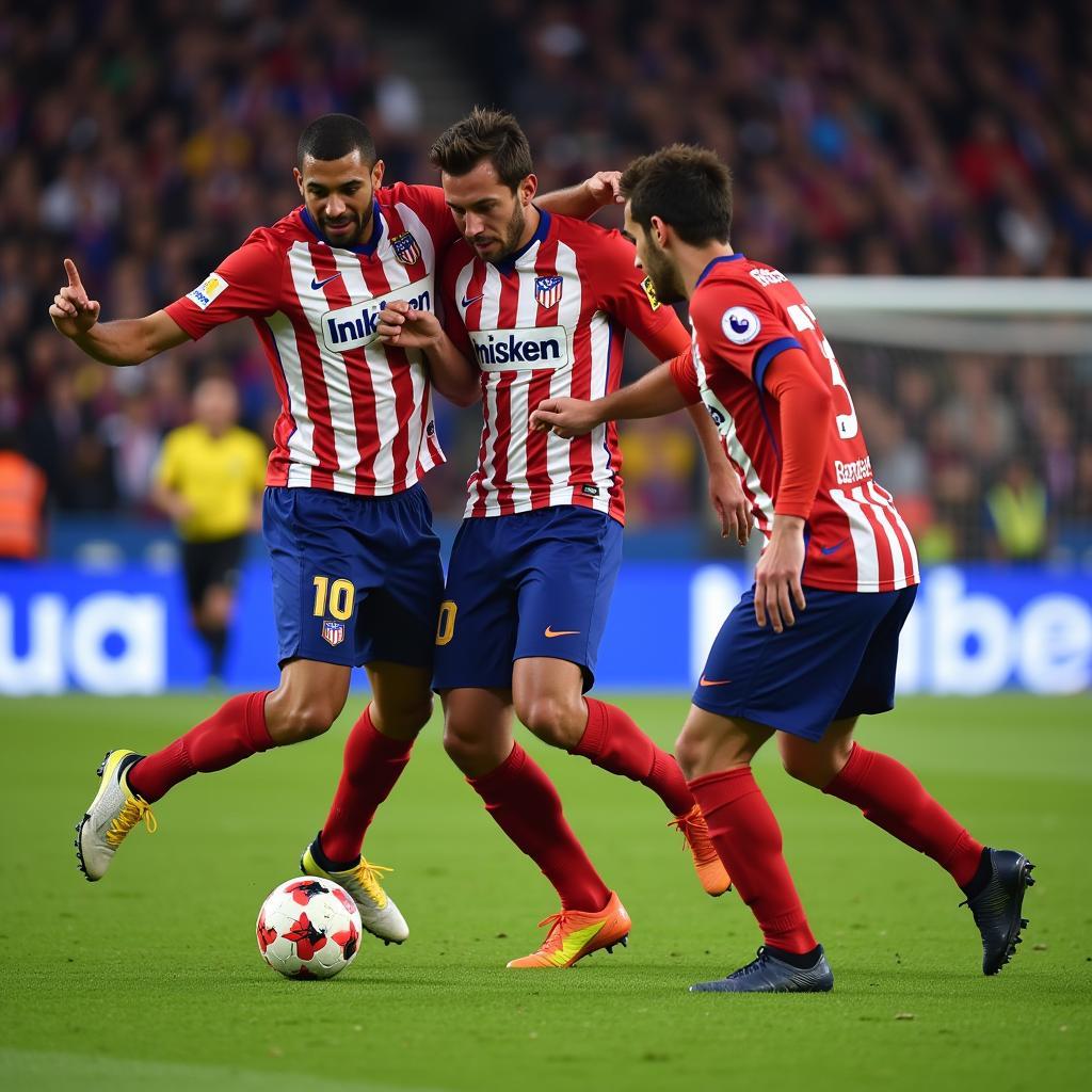 Hàng phòng ngự Atletico Madrid vững chắc