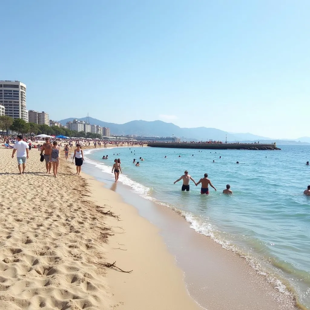 Bãi biển Barceloneta - Nơi hẹn hò lãng mạn