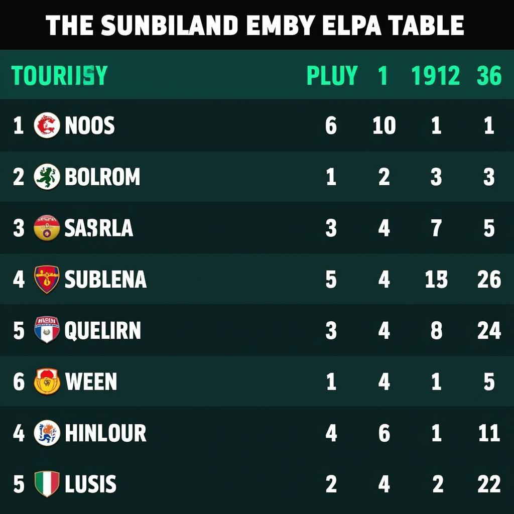 Bundesliga Table