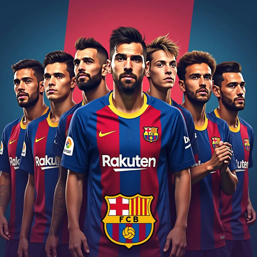 El equipo del FC Barcelona