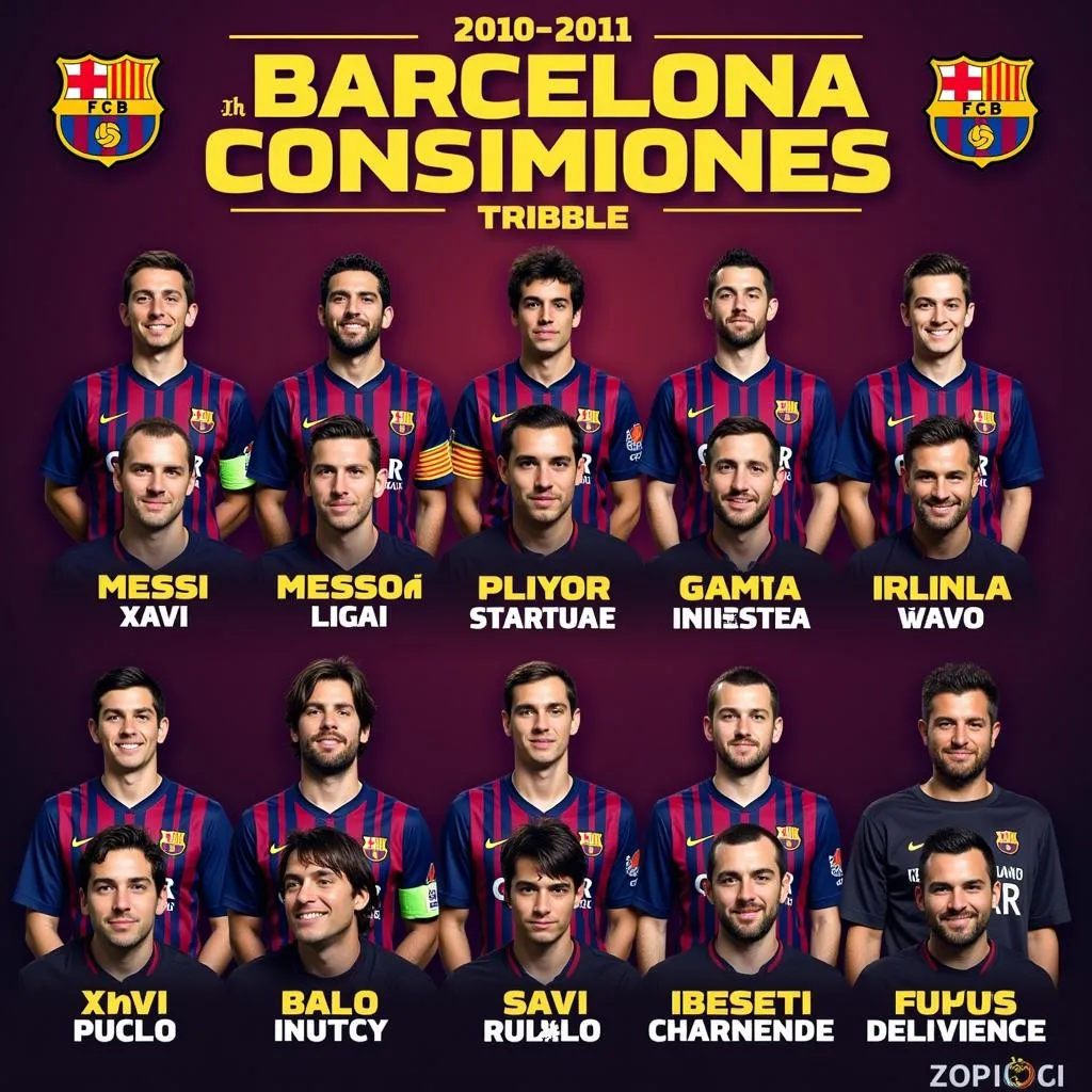 Barcelona 2010-2011: Đội hình mạnh nhất, thống trị La Liga