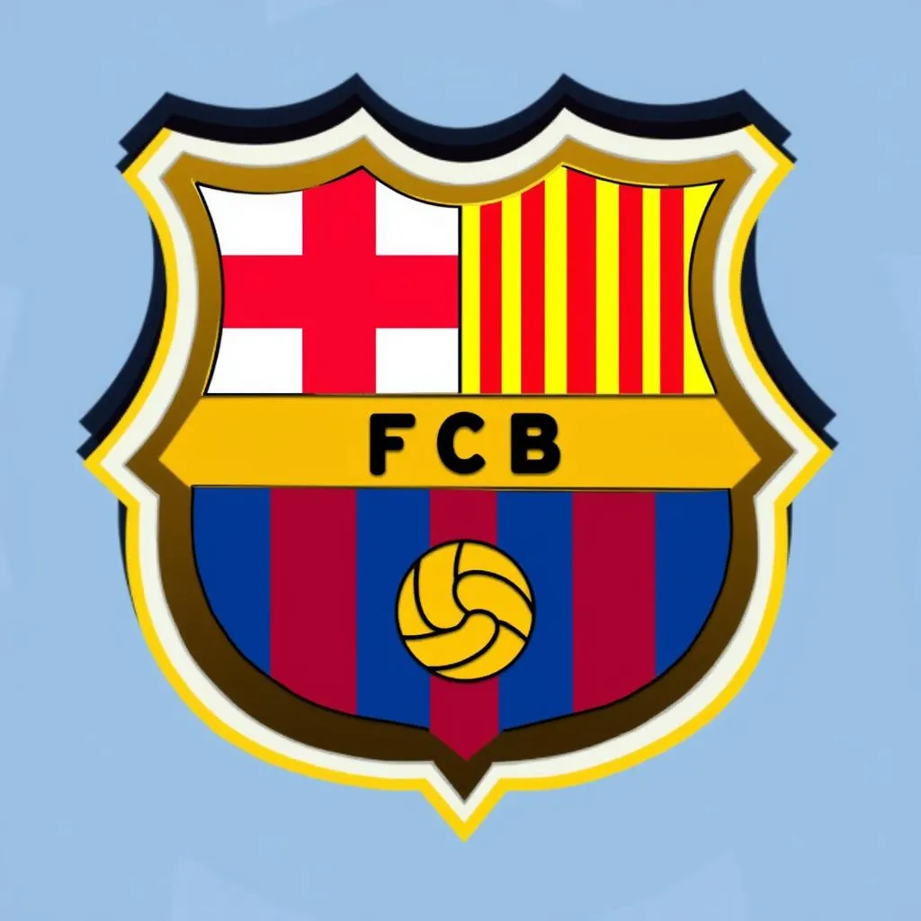 Logo của câu lạc bộ bóng đá Barcelona trong mùa giải 2018-2019