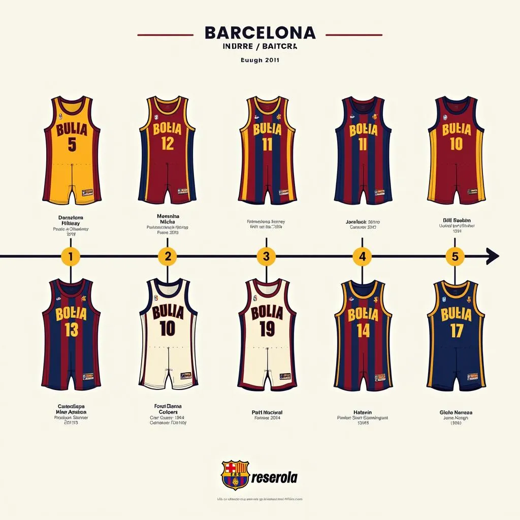 Barcelona Basketball Jersey Evolution Throughout History