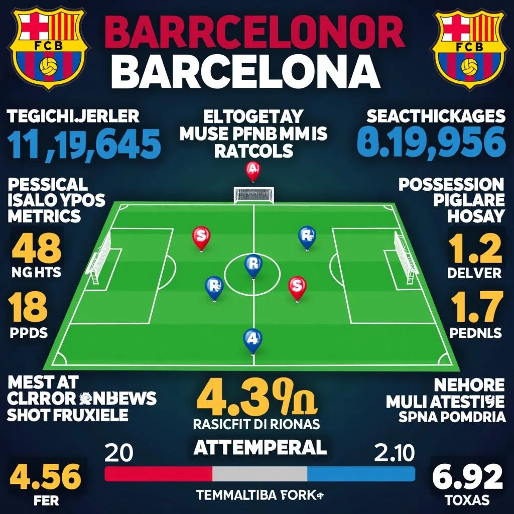 Estadísticas y datos clave del partido de fútbol del Barcelona