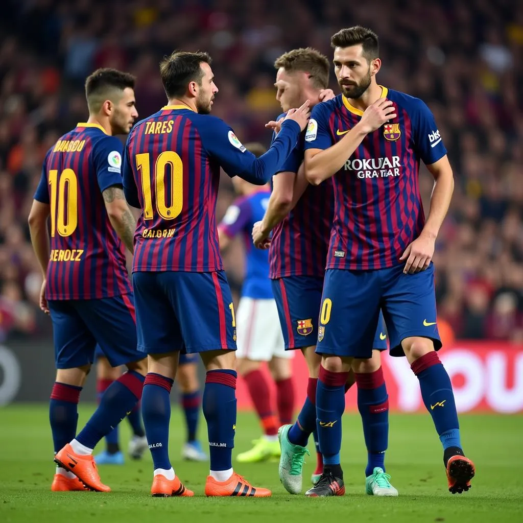 Barcelona và Lyon đối đầu tại Champions League