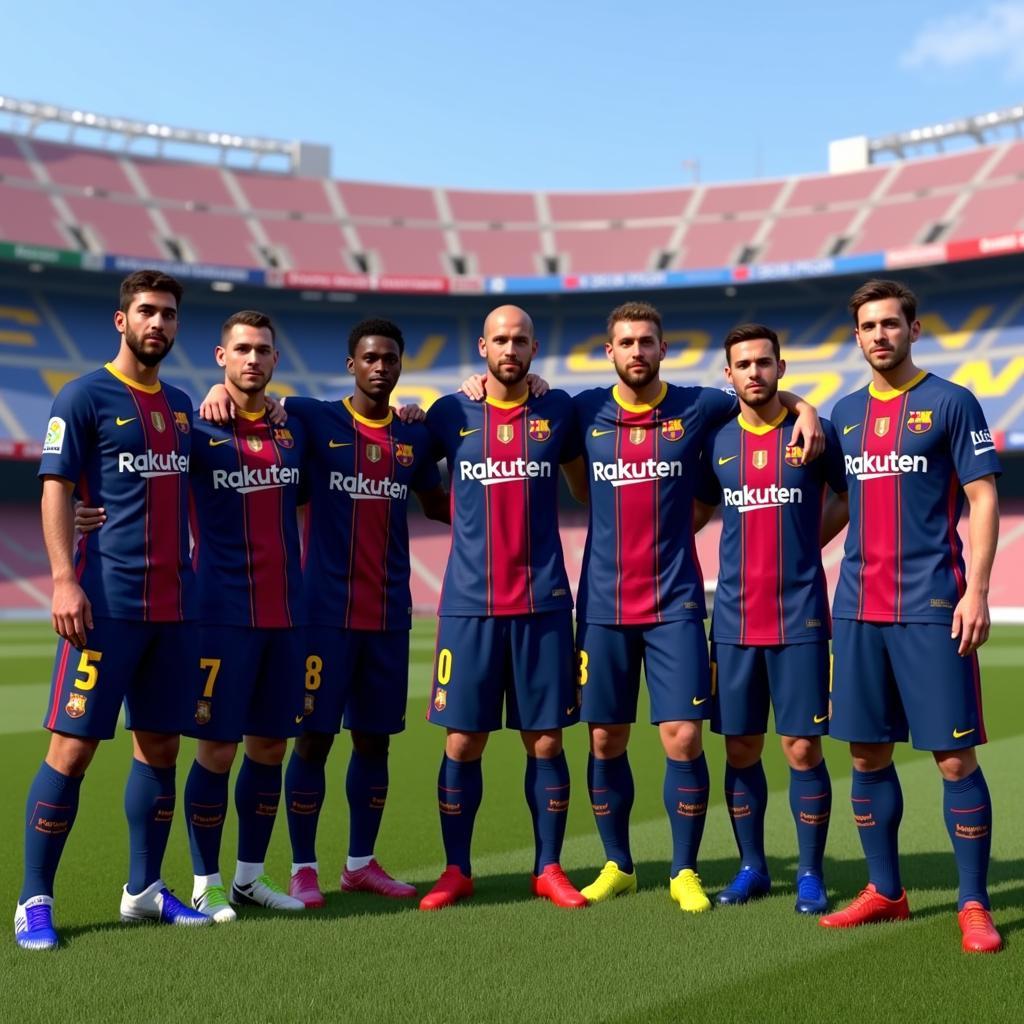 Đội hình Barcelona trong PES 2018