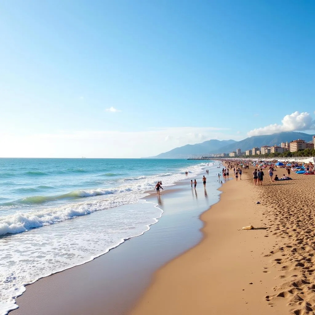 Stranden i Barcelona