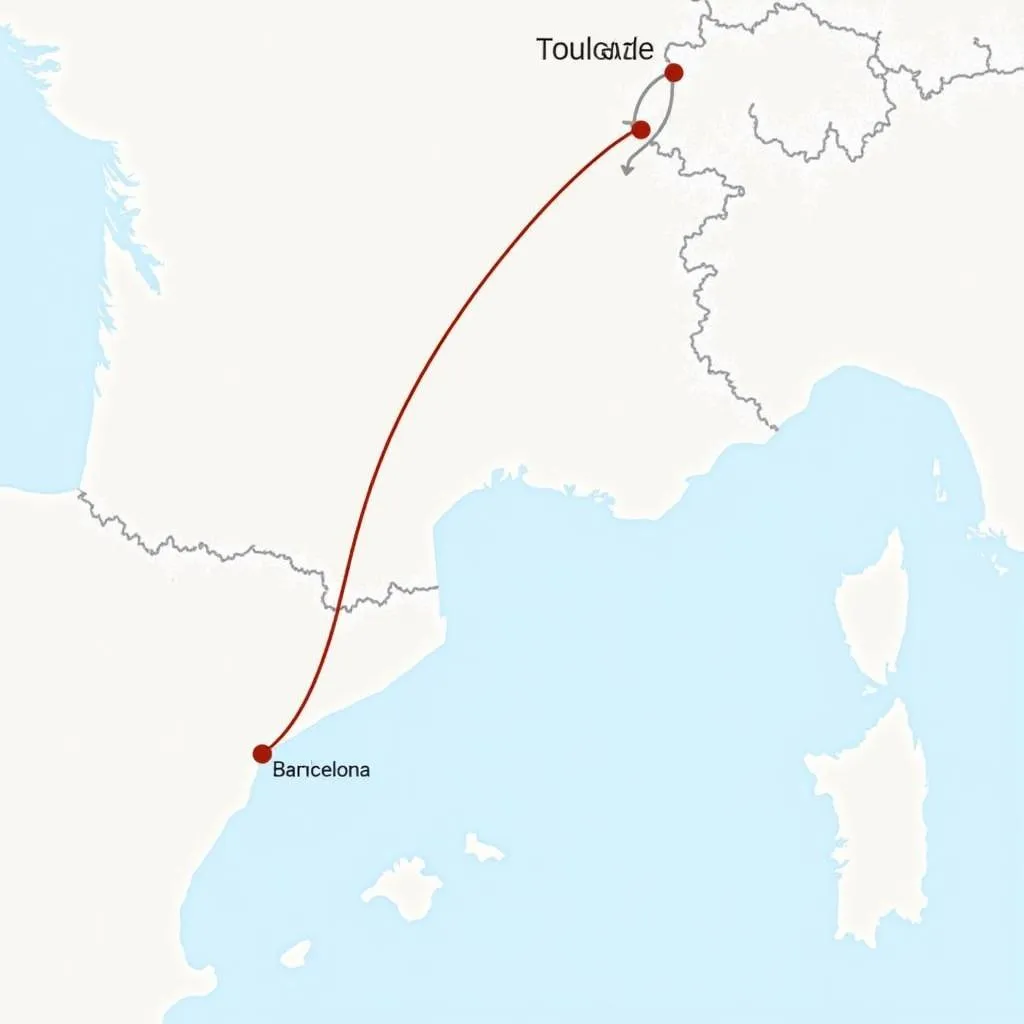 Flights from Barcelona to Toulouse