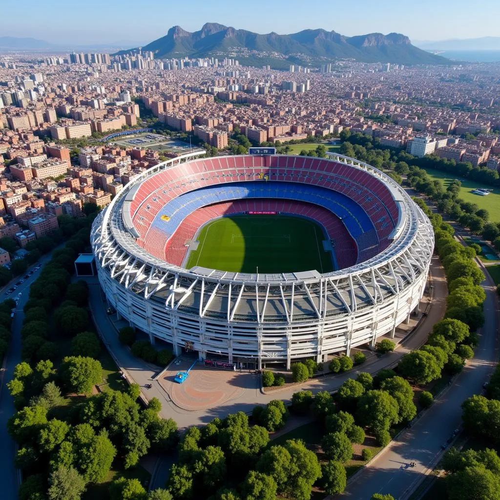 Camp Nou từ trên cao