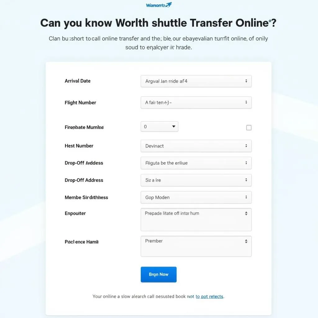 Booking Shuttle Transfers Online