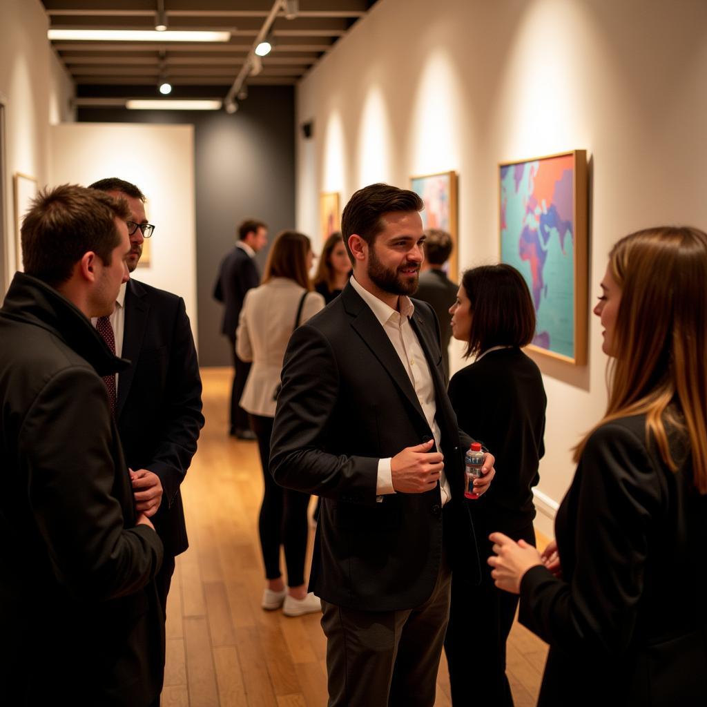 Business leaders networking at a Cambra de Comerç de Barcelona event