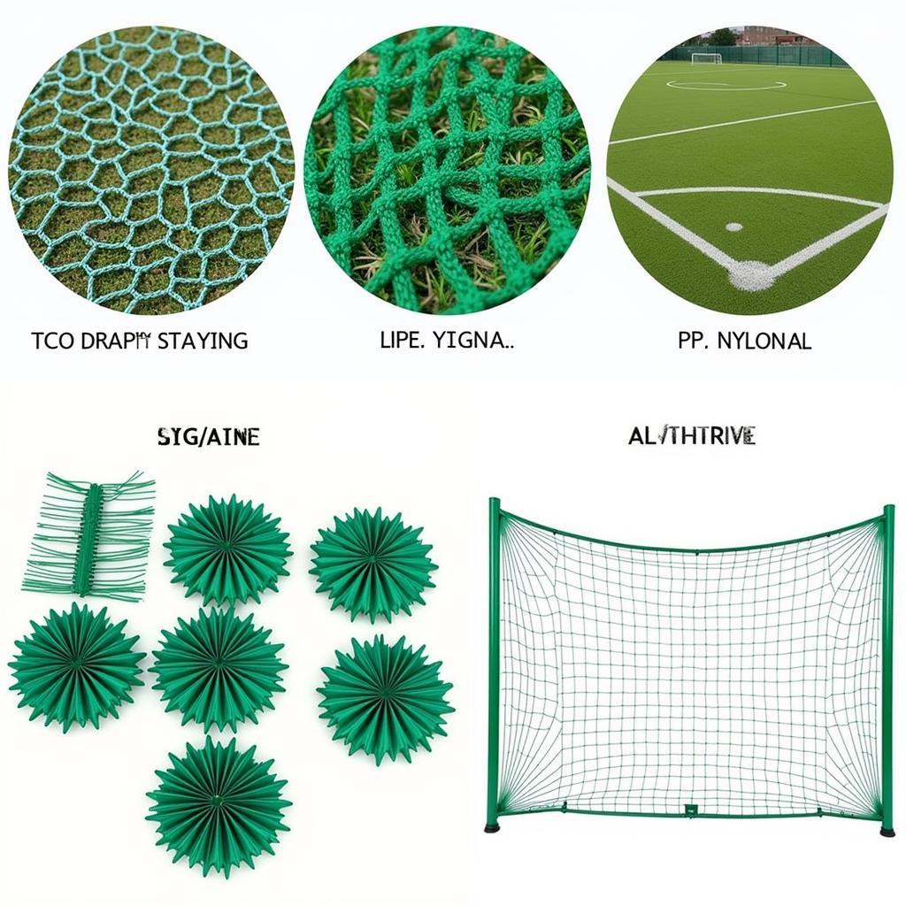 Different types of football nets