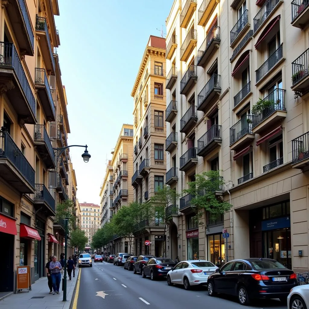 Modern apartment in central Barcelona