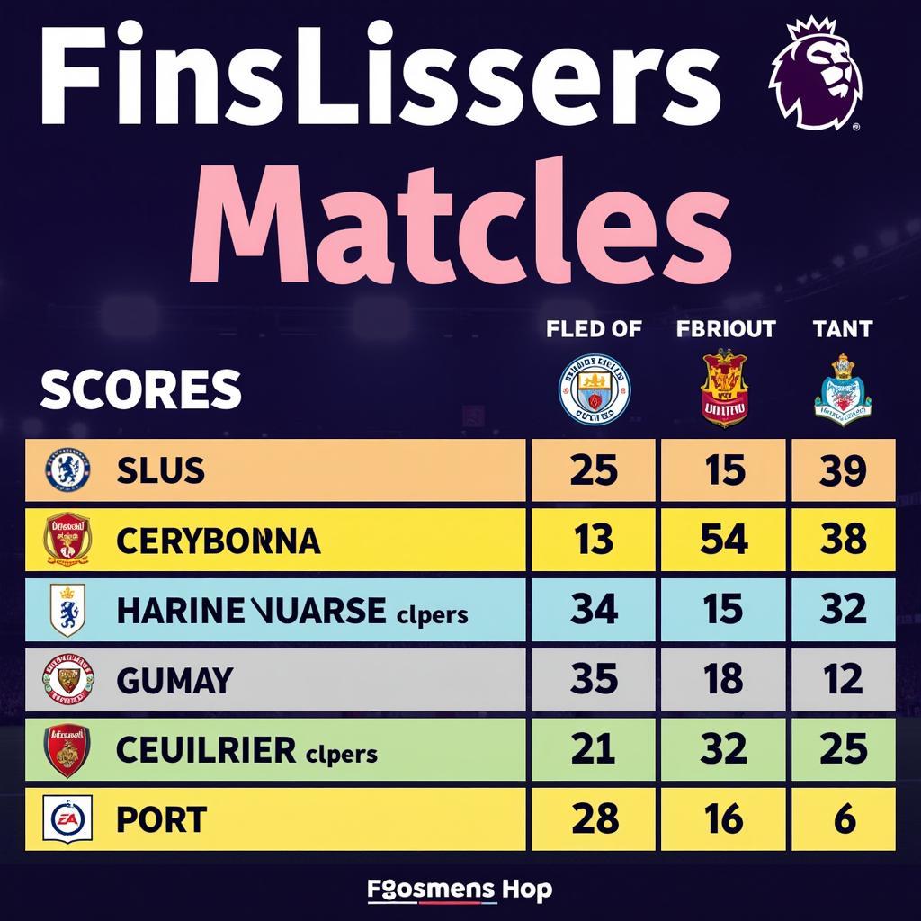 Live Premier League scores