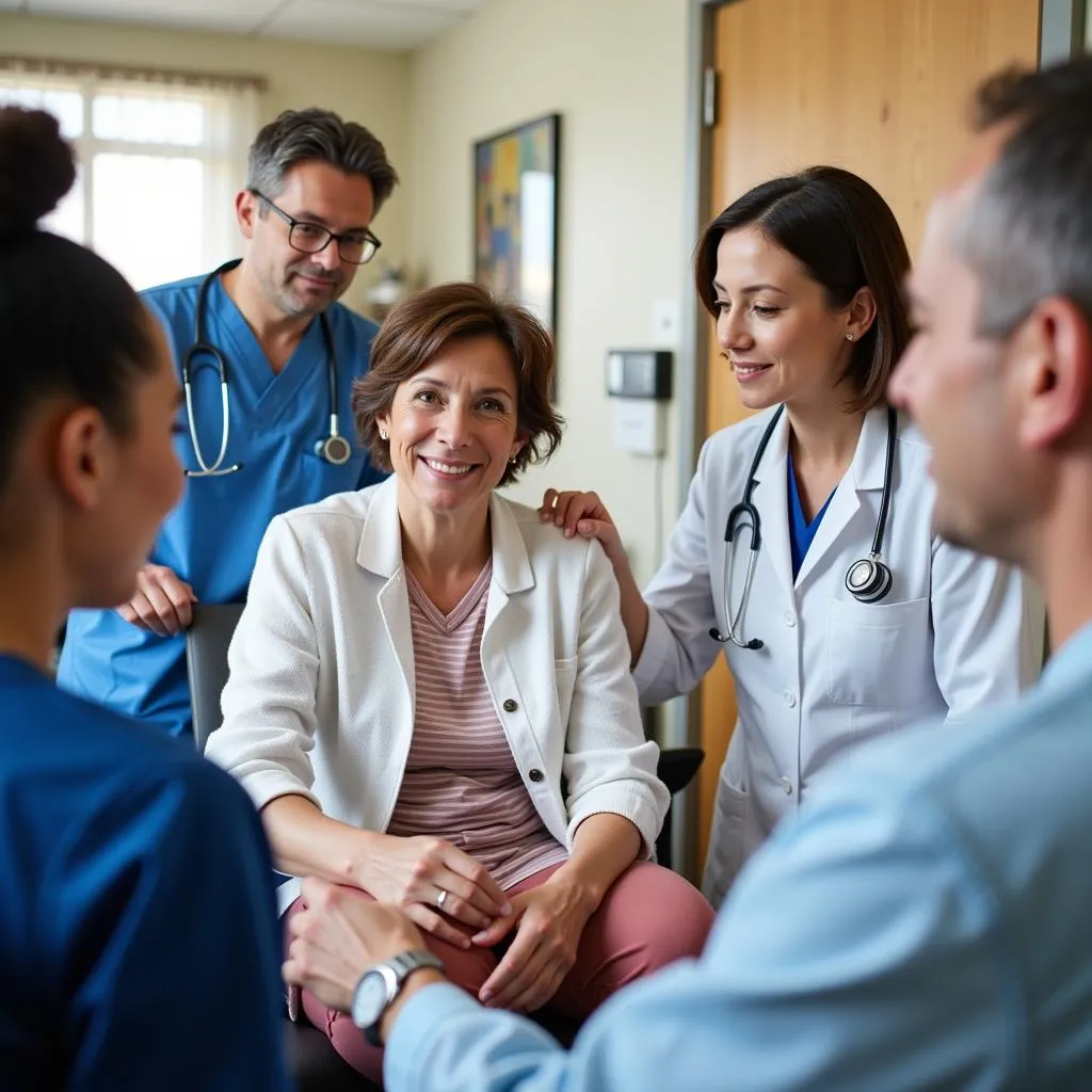 Cancer patients receiving treatment at Centro Oncologico Barcelona