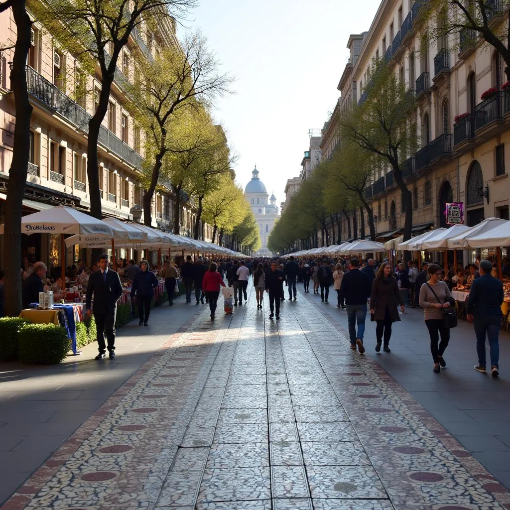 Cuộc sống đã trở lại với La Rambla