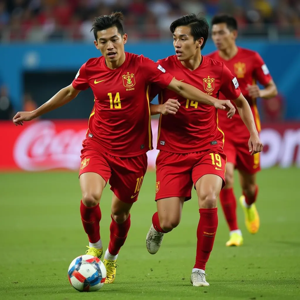 Vietnam National Football Team Competing in AFC Asian Cup