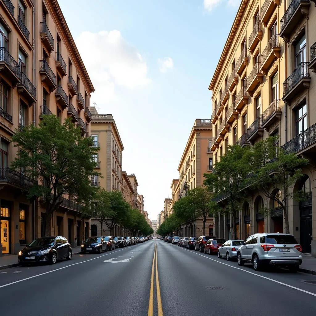 Eixample District Architecture in Barcelona