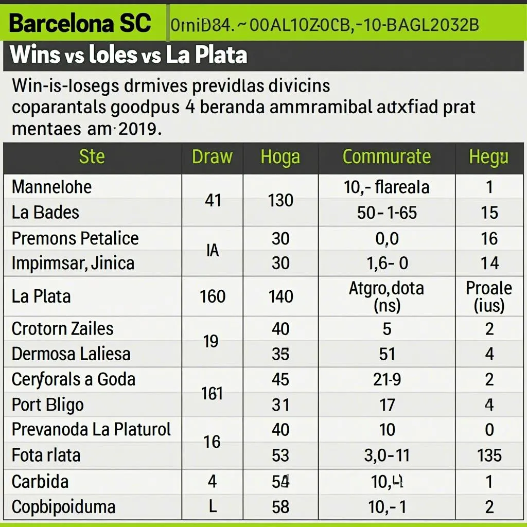 Thống kê đối đầu Barcelona SC - Estudiantes La Plata