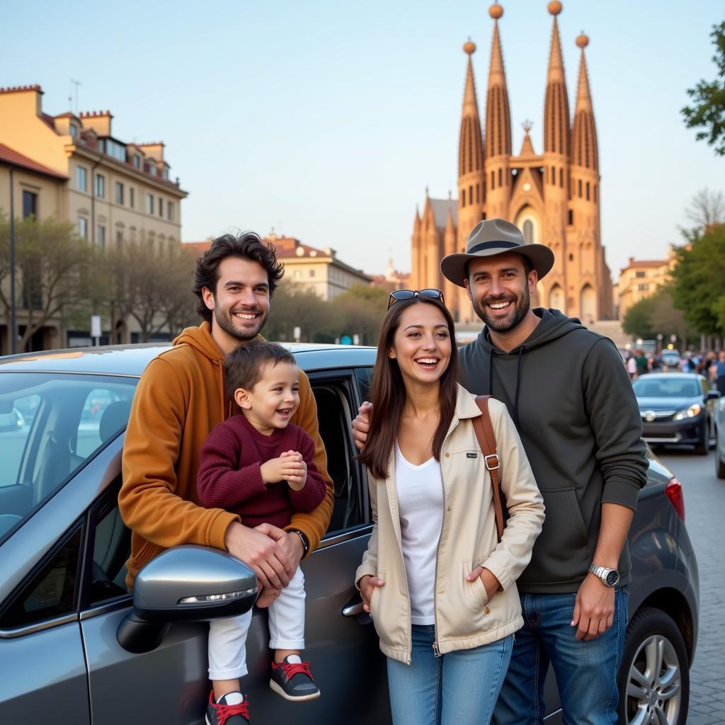 Disfrutando de Barcelona en familia con un coche de alquiler