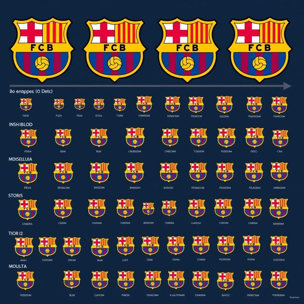 Lịch sử phát triển logo FC Barcelona