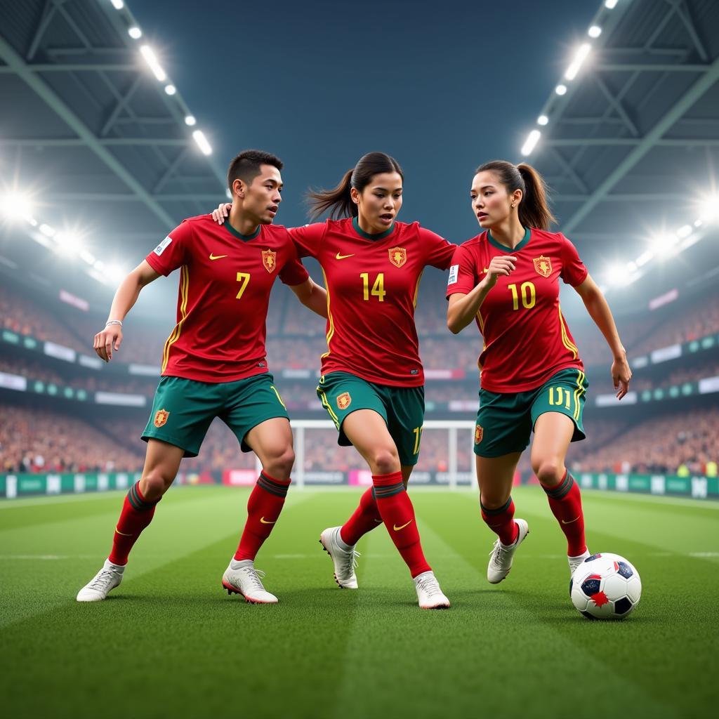 Game bóng đá U23 Việt Nam trên nền tảng di động