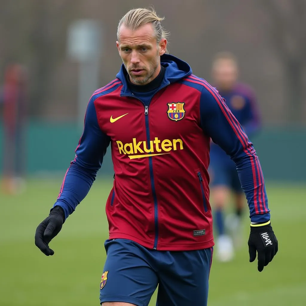 Henrik Larsson tập luyện cùng Barcelona