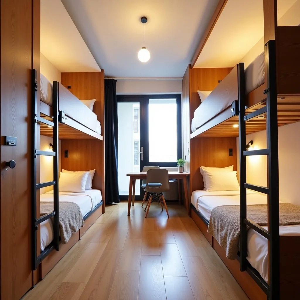 Phòng nghỉ hiện đại tại Home Hostel Barcelona