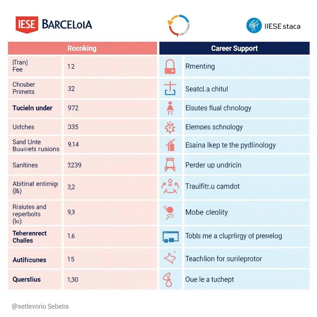 IESE vs EADA Comparison Chart