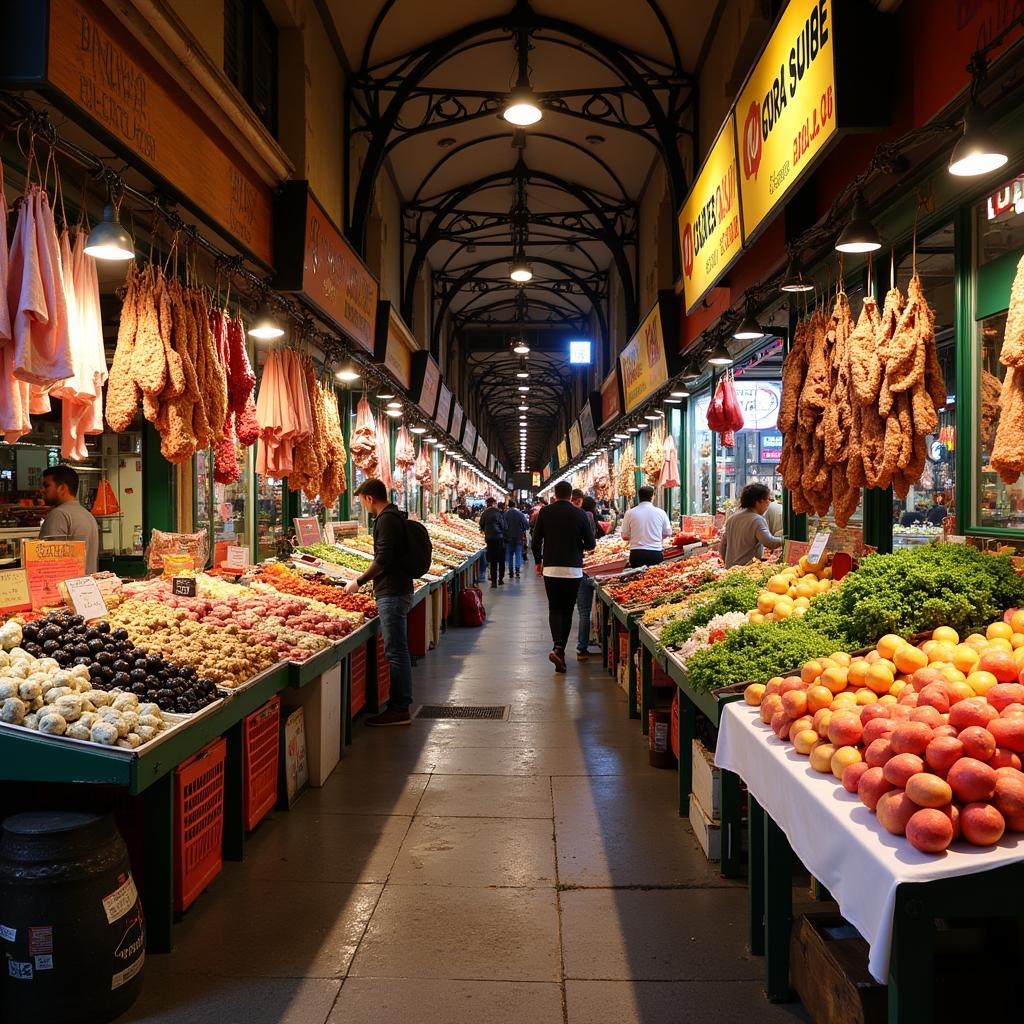 Khu chợ truyền thống La Boqueria