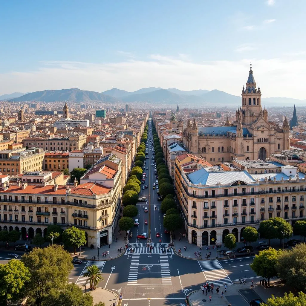 Khu Vực Eixample Barcelona