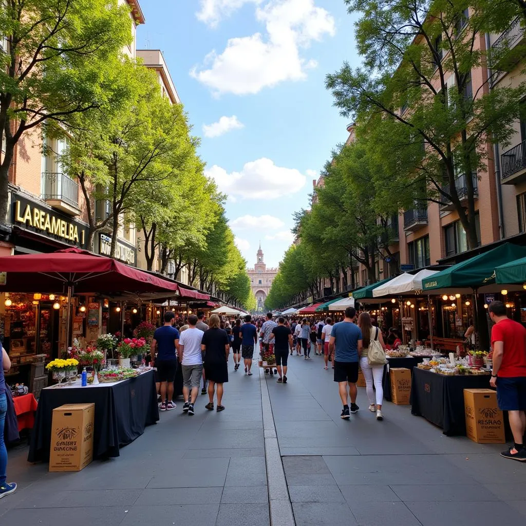 La Rambla i Barcelona