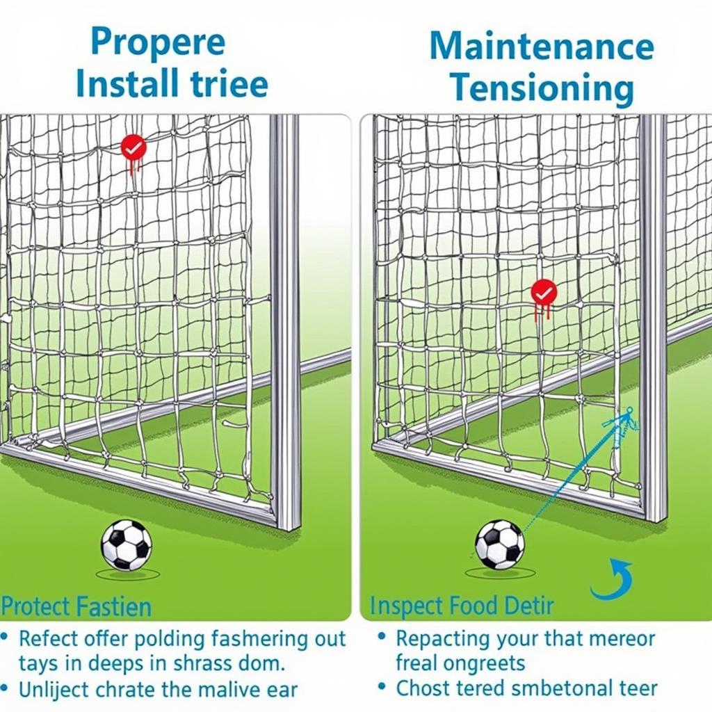 Installation and maintenance of football nets