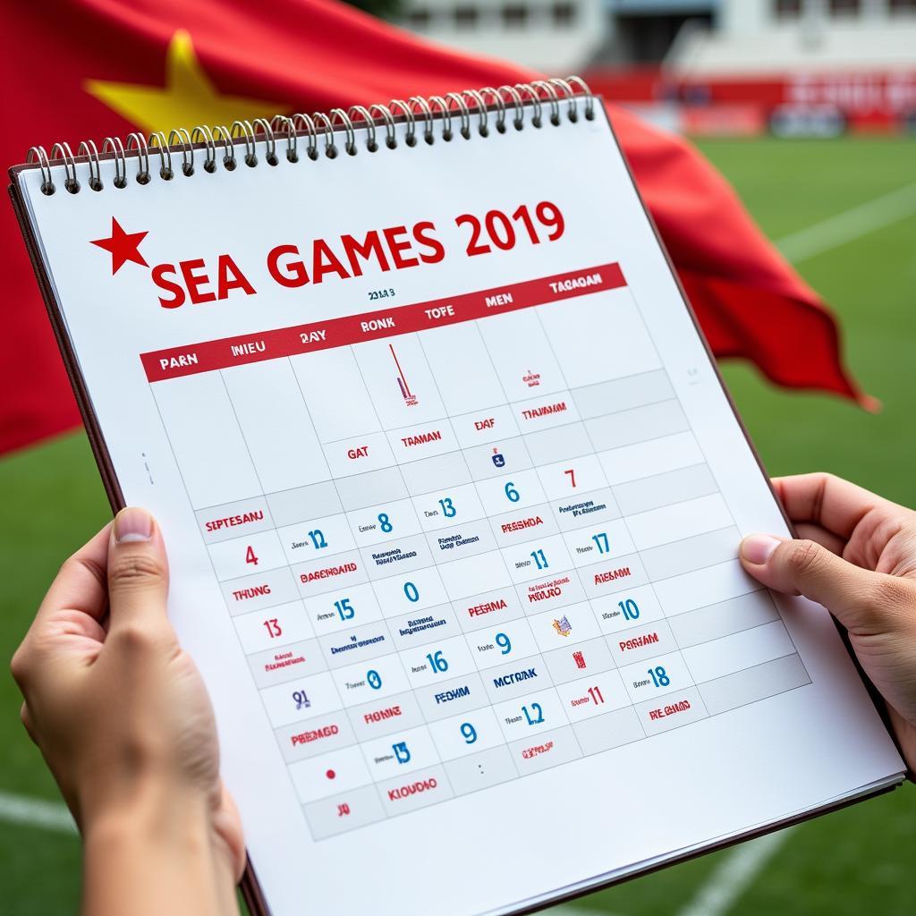 Lịch thi đấu bóng đá nam Việt Nam Sea Games 2019