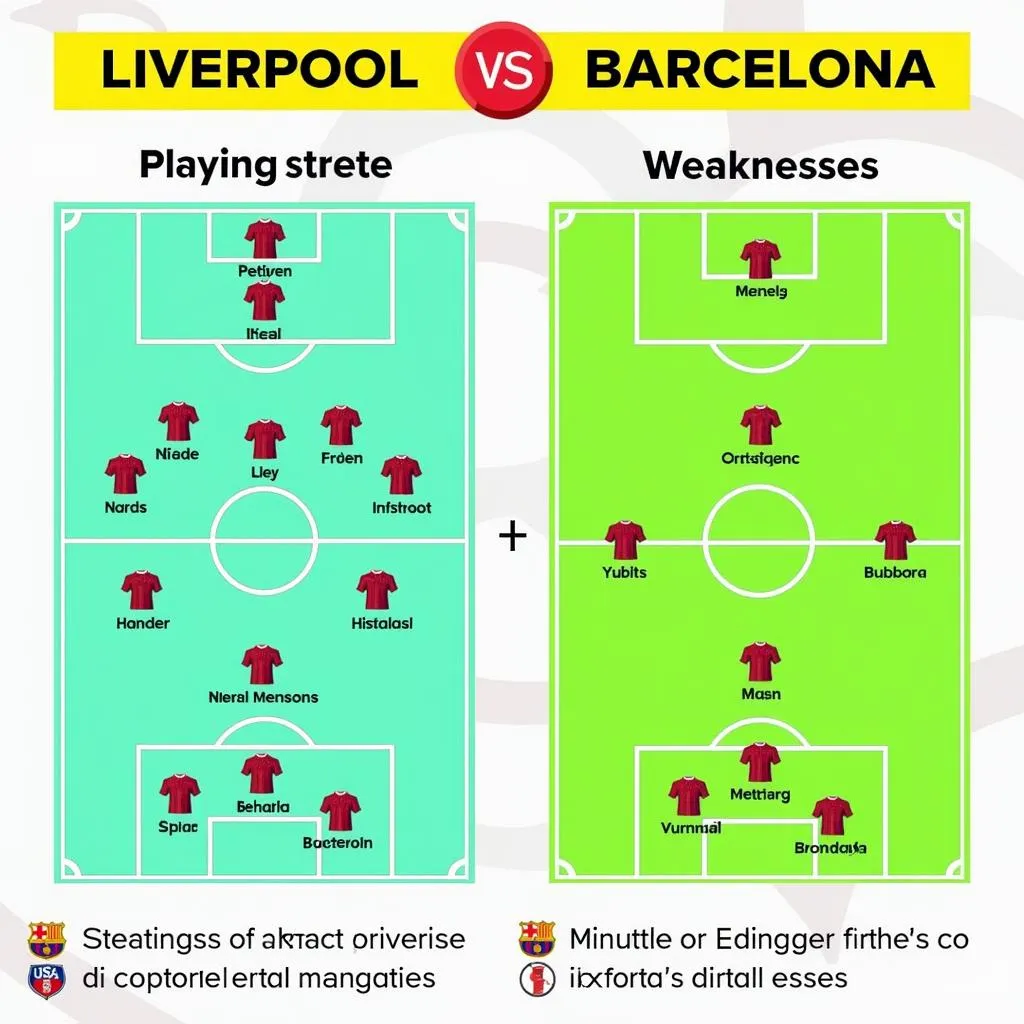 So sánh chiến thuật Liverpool vs Barcelona