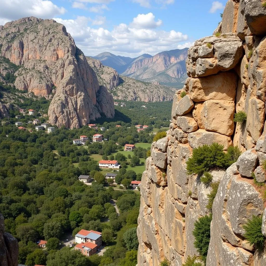 Rock climbing in Margalef, Barcelona