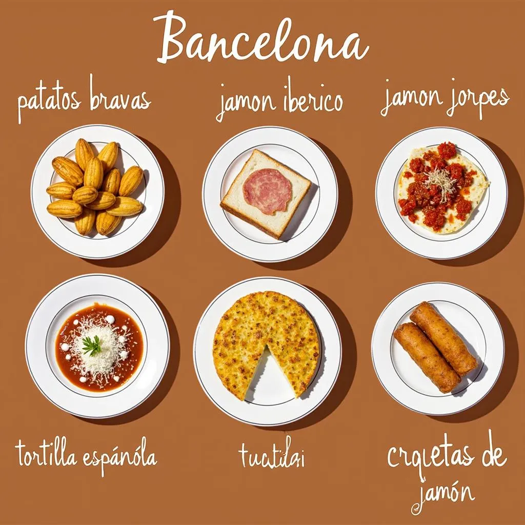 Menu Tapas Barcelona