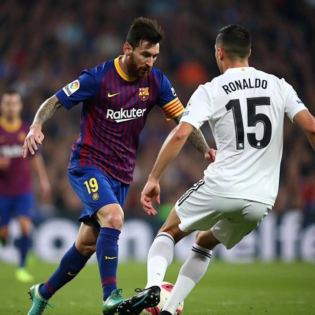 Lionel Messi và Cristiano Ronaldo đối đầu trong trận El Clasico