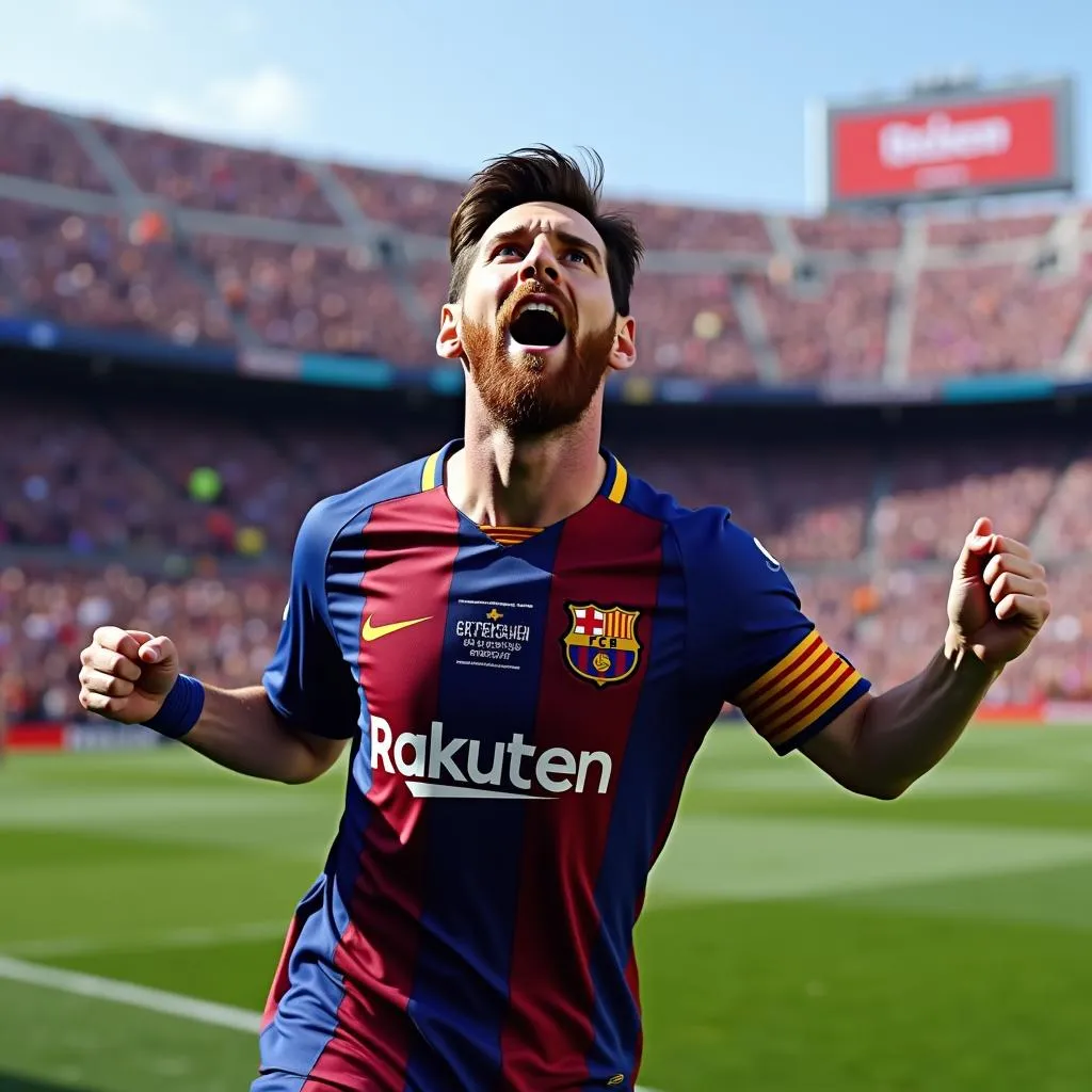 Messi tỏa sáng trong màu áo Barcelona