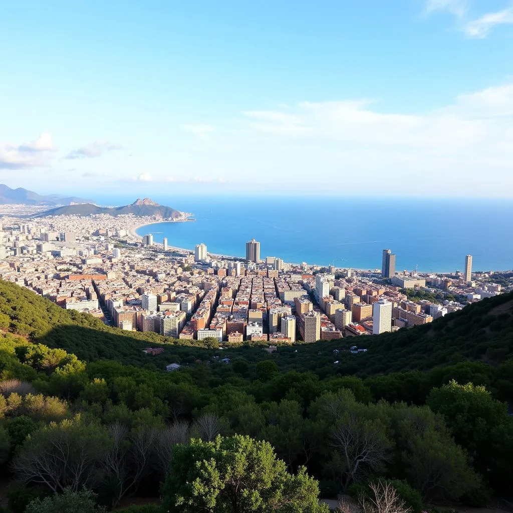 Tầm nhìn từ Montjuïc Barcelona