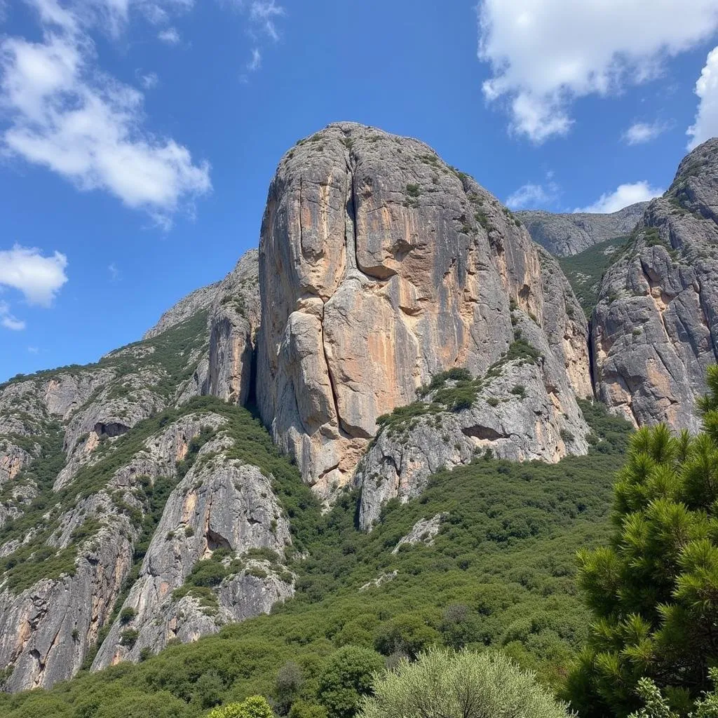 Rock climbing in Montserrat, Barcelona