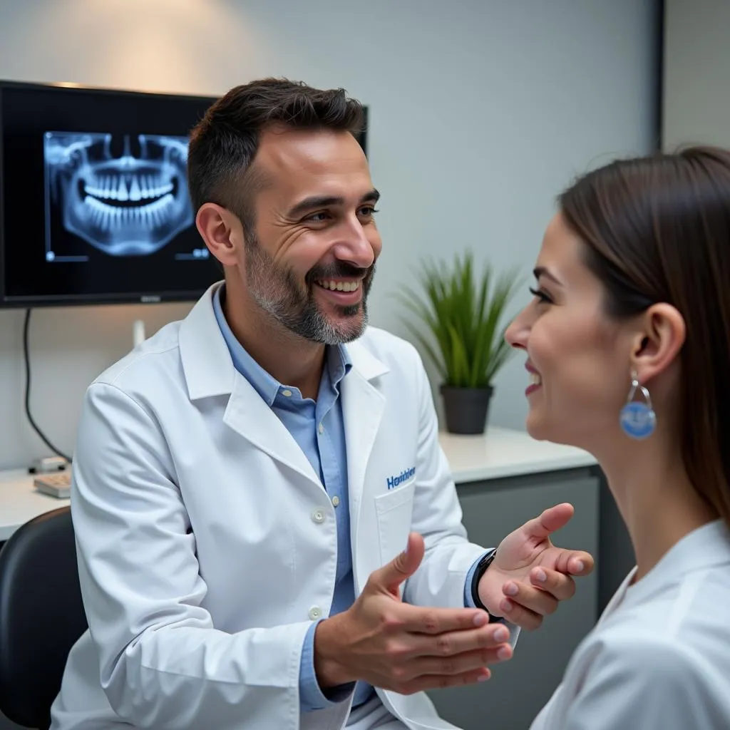 Dentist Consulting a Patient