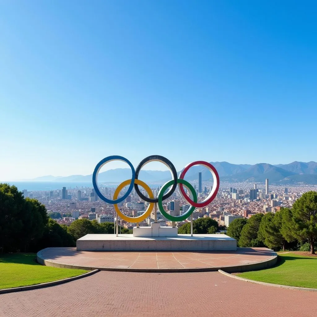 Vòng tròn Olympic trên đồi Montjuïc, Barcelona