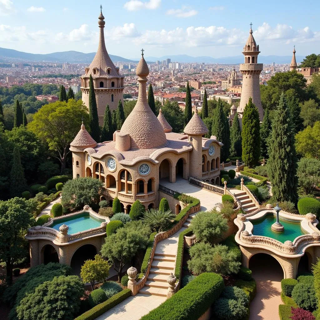 Park Güell i Barcelona