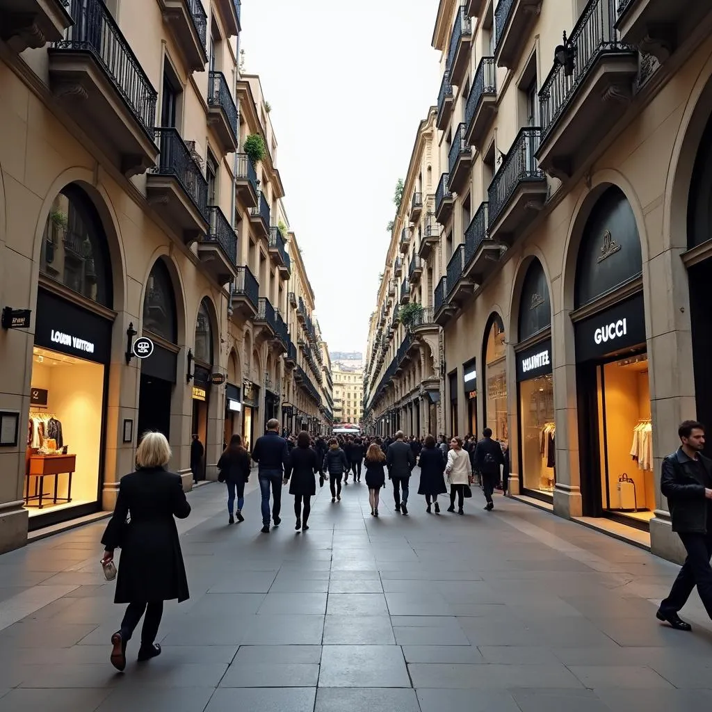 Phố mua sắm Passeig de Gràcia