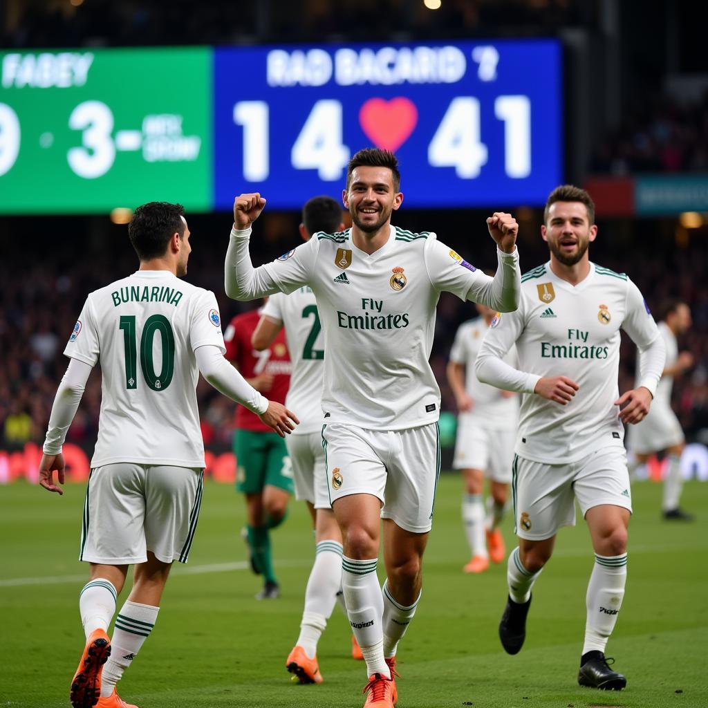 Real Madrid dẫn đầu bảng xếp hạng