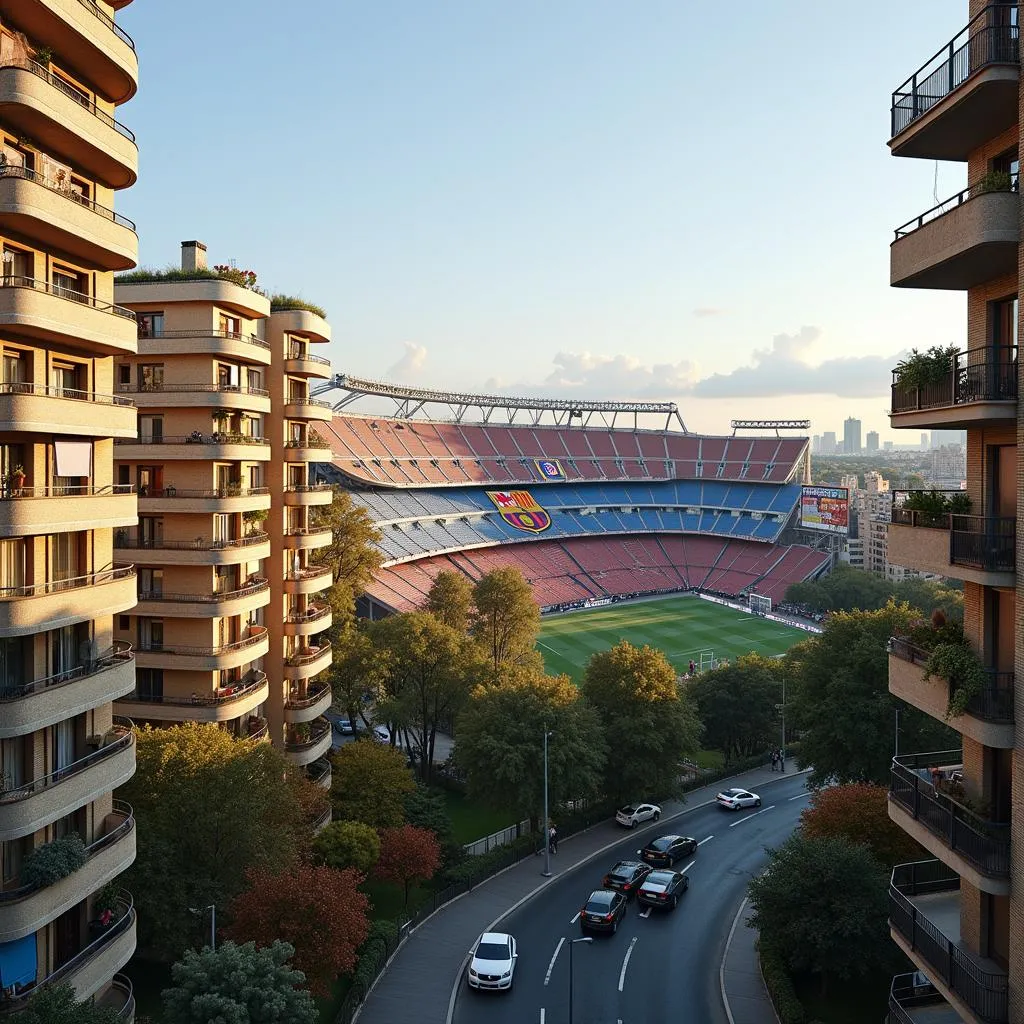 Nhà ở tại Rubi Barcelona gần sân Camp Nou