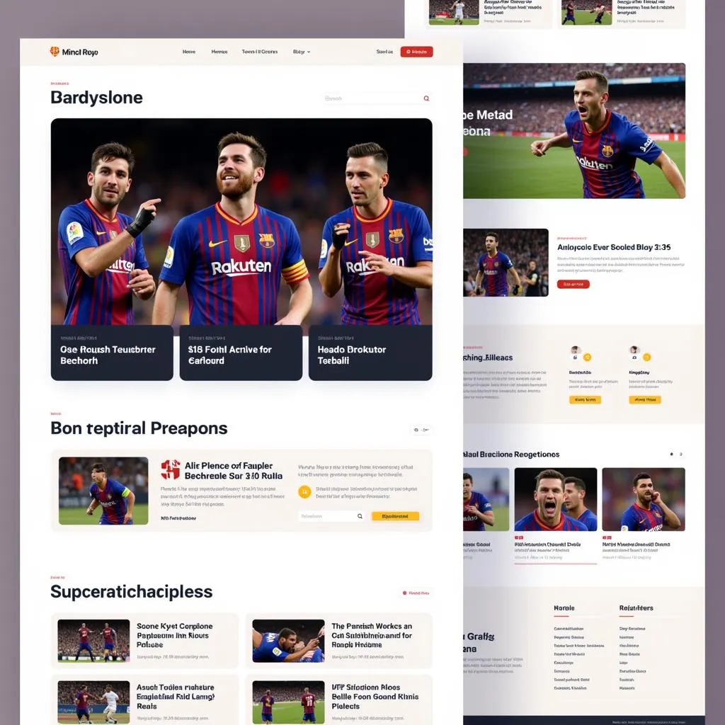 Giao diện theme Barcelona free