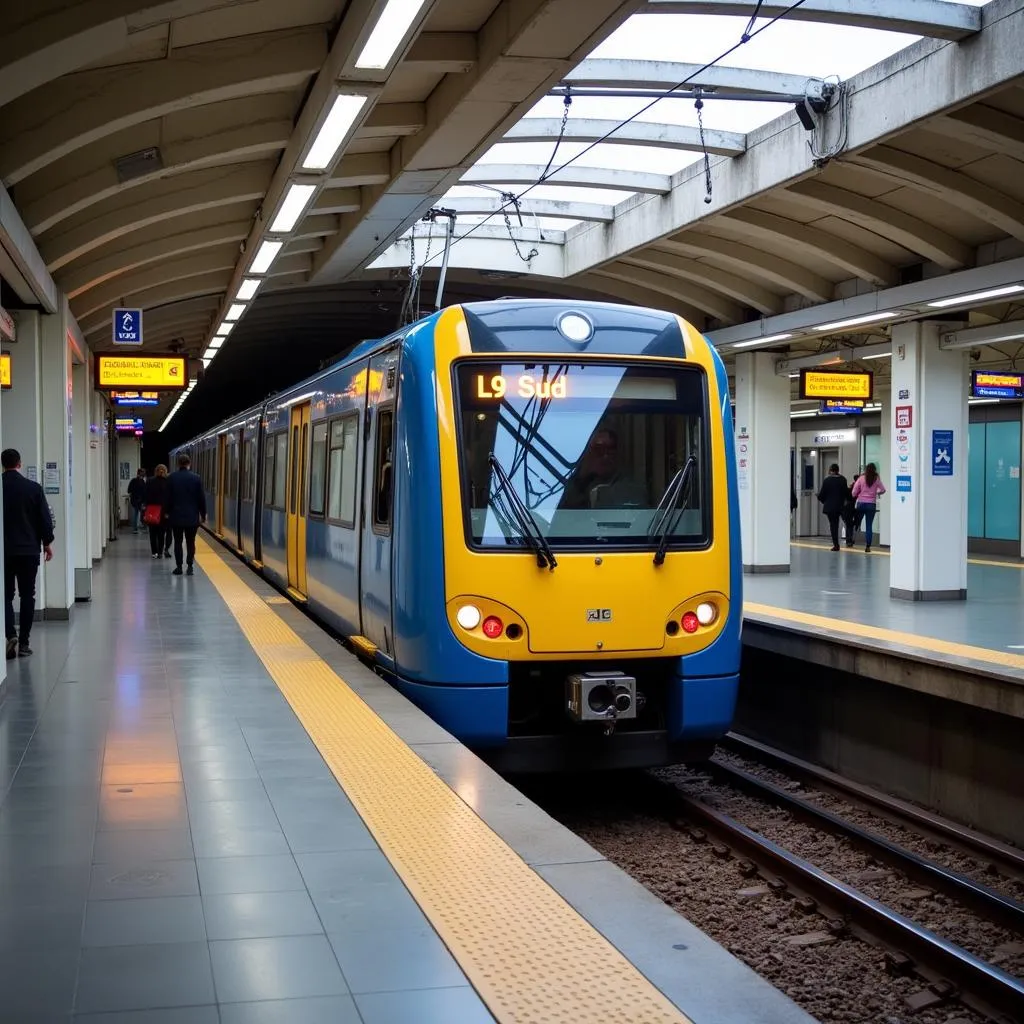 Línea L9 Sud del Metro en el Aeropuerto de Barcelona