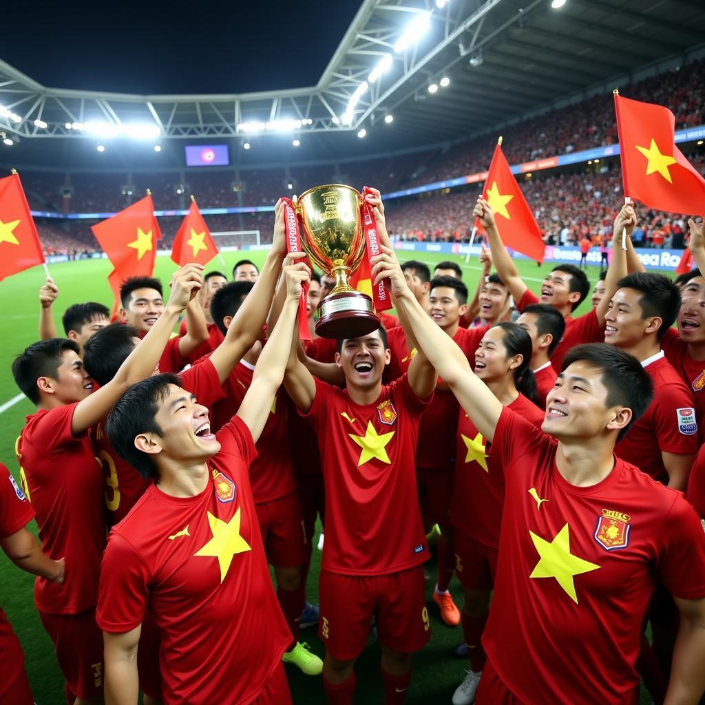 U23 Việt Nam giương cao cúp vô địch SEA Games 28